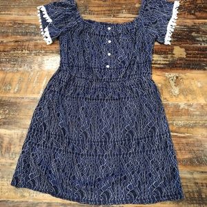 Navy lace dress